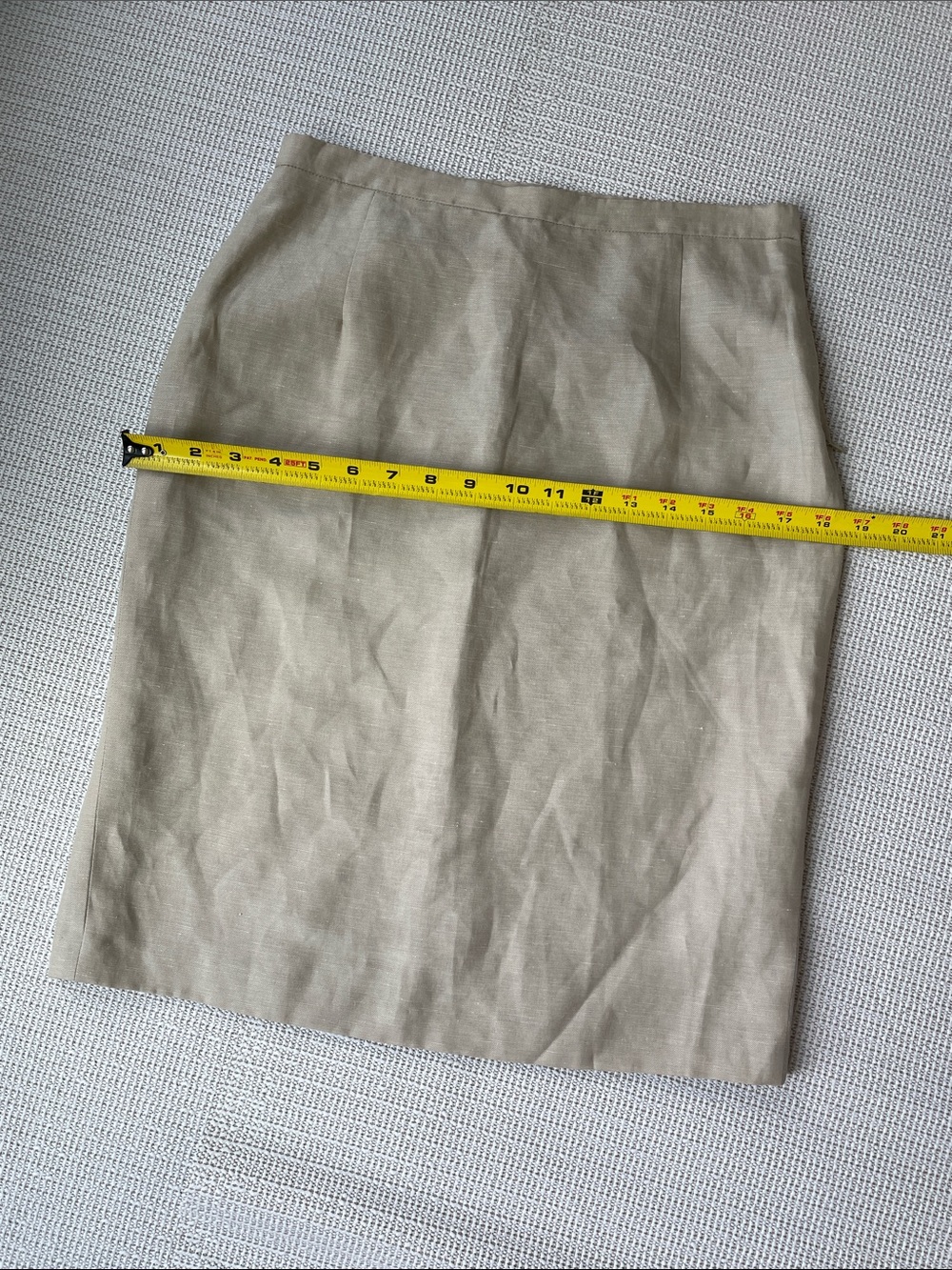 MaxMara Neutral Beige Tailored  Linen Pencil Skirt. EU 34 - Picture 6 of 7